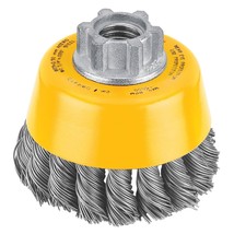DEWALT Wire Cup Brush, Knotted, 3-Inch (DW4910) - £18.07 GBP