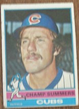 Champ Summers, Cubs 1976 Topps Card, #299 Vg Cond - Great Collectible Card - £3.10 GBP