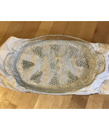 Replacement Anchor Glass Serva-Snack Plate Sparkling Crystal (anchor Hoc... - $4.74