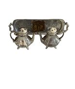 Vintage New York Souvenir Salt &amp; Pepper Set with Tray Japan Mid Century ... - $21.60