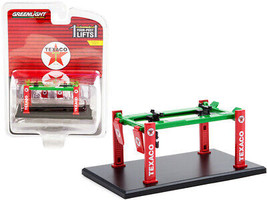 Adjustable Four-Post Lift Texaco Red Green Four-Post Lifts Series 2 1/64 Diecast - £13.10 GBP
