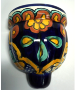 Vintage Talavera Planter Wall Sconce Traditional Retro Mexican Art Pottery - £25.82 GBP