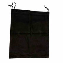 NEW BLACK Drawstring 11X9&quot; Travel Bag Sack Felt Purse Pouch Draw String - £6.17 GBP