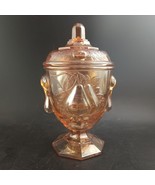 Imperial Glass Baltimore Pear Footed Candy Dish with Lid, Lustre Glass, OBO - $22.00