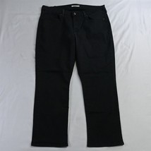 Levis 16 X-Short Classic Straight Black Stretch Denim Womens Jeans - £11.18 GBP