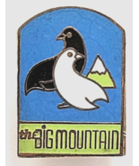 The Big Mountain Ski Resort Pin Whitefish Montana Ptarmigan Bird Snow So... - $184.37 MXN