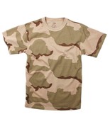 New 3XL Short Sleeve Tshirt  DESERT CAMO Camouflage Tan Tee Shirt Rothco... - £9.43 GBP