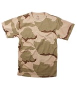 New 3XL Short Sleeve Tshirt  DESERT CAMO Camouflage Tan Tee Shirt Rothco... - $227.89 MXN