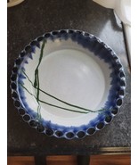 Orcas Island Pottery IV SE Pie Plate pan Blue Green White Glaze - $49.45
