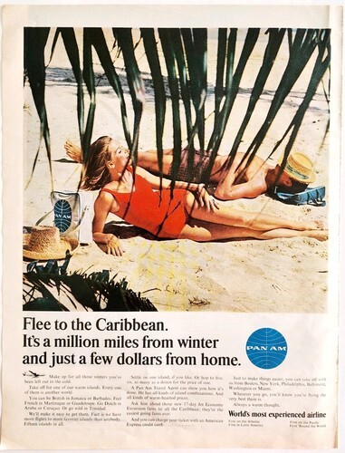 1965 Pan Am Airlines Caribbean Advertisement Vintage Aviation Travel DWII24 Item image 2