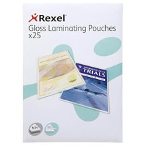 Rexel Gloss Laminating Pouches (A4) - 75 um 25pk - $33.04
