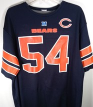 Chicago Bears NFL Players Jersey Player Brian Urlacher # 54 Size Large Blue - $18.88