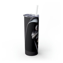 scary Darth Vader Skinny Tumbler with Straw, 20oz - £22.01 GBP