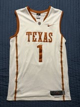 Nike Dri Fit Authentic Elite Texas Longhorns Basketball Jersey #1 Medium White - £62.30 GBP