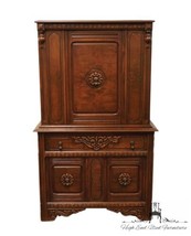 VINTAGE ANTIQUE Walnut Gothic Revival Jacobean Style 38&quot; Storage Cupboard - £1,179.93 GBP