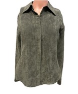 Woman Vintage Button Down Collard Top Size Medium - $20.22 CAD