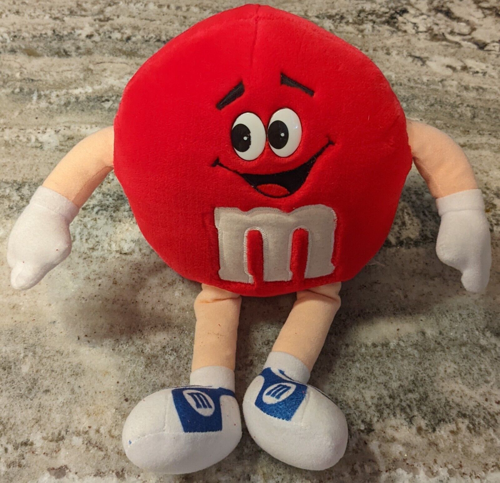 Primary image for Vintage M&Ms MandMs Plush Stuffed Animal Toy Red Shelf Sitter 15 Inch 90s