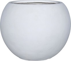 13.5 H X 17&quot; Dia (12&quot; Pot Opening) Round Fiberstone Planter With Drainage Hole, - $113.15