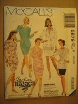 UNCUT Sewing Pattern 1992 McCall's SIZE 8 10 12 TOP Skirt 5879 [Z24] - $3.99