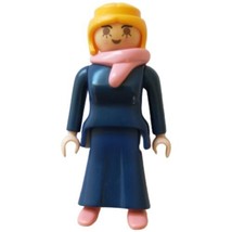 Playmobil Mother Figure Victorian Mansion 1980s Blue Dress Family 5507 Plastic  - £6.95 GBP