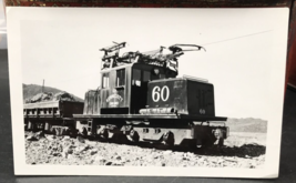 Kennecott Copper Chino Mines Santa Rita NM Electric Railway Train #60 B&amp;W Photo - £17.09 GBP