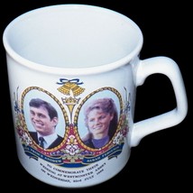 Prince Andrew Sarah Ferguson 1986 Royal Wedding Crown Winsor England Coffee Mug  - £24.10 GBP