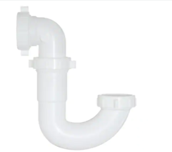 Everbilt 1-1/2 in. White Plastic Sink Drain P-Trap Kit 100049734 - $11.87