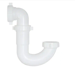 Everbilt 1-1/2 in. White Plastic Sink Drain P-Trap Kit 100049734 - £9.34 GBP