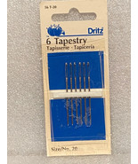 1 Package Dritz 6 Tapestry Sewing Needles Size 20 *NEW* OR1 - €6,89 EUR