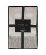 NEW MAGASCHONI GRAY FLORAL 100% CASHMERE BLANKET TROW $396 - $249.99