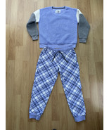 Muk Luks Pajama Set 2-Piece Large Periwinkle Violet Ultra Soft Warm Plus... - $317.22 MXN