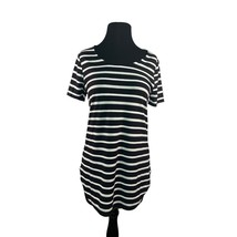 Chicos Womens Size 0 (S) Black and White Striped Tunic Top - £10.86 GBP