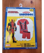 Men&#39;s 2 piece Deadpool Underoos Underwear T Shirt &amp; Brief Set Size Small - £11.64 GBP