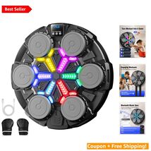 Space-Saving Punching Pad with Bluetooth &amp; Rhythm Lights - Perfect for A... - $104.89