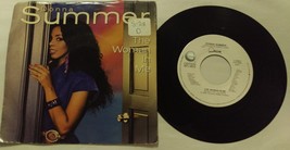 Donna Summer - The Woman in Me - Livin&#39; In America - Geffen  45 RPM Record Vinyl - £3.90 GBP