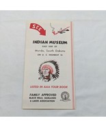 Vintage 1960s Indian Museum South Dakota Advertisement Brochure - $14.57 CAD