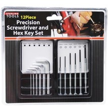 12 Piece Precision Screwdriver Hex Keys Set with Storage Case - $9.07