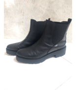 Sam Edelman Chelsea Boot Black Leather Boots Womens Size 10M - £62.90 GBP