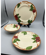 Plates Franciscan Apple Chips Crafting Mosaic 1 Dinner 1 Luncheon  1 Bowl - £10.99 GBP