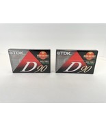 Lot of 2 TDK D90 Blank Audio Cassette Tapes High Output ICEI/Type I New ... - $15.39 CAD