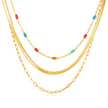 Light Luxury Color Epoxy Accessory/Jewelry High-Grade Twin Snake Bones C... - $20.00