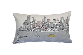 14" X 24" Cream Hometown Pride Wool Lumbar Throw Pillow - $2,571.44 MXN