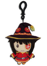 Konosuba! Megumin 6&quot; Plush Doll W/ Backpack Clip NEW WITH TAGS - £7.45 GBP