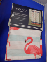 NEW Nautica Flamingo Shower Curtain Set Florida Fabric Nautical - $32.44