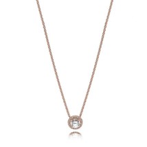 Genuine Pandora Rose Classic Elegance Necklace, Clear Cubic Zirconia 386240CZ-45 - £112.55 GBP