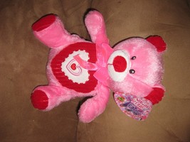 Pink Valentines Bear Brand New Plush Nwt Stuffed Animal w/ Tags 10&quot; Sugar Loaf - $7.99