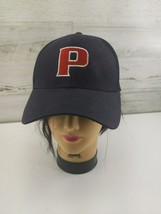 Vintage &quot;P&quot; Logo Mesh Back Black Trucker Hat Initial Hat-Last Name-Phila... - $14.50
