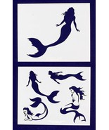 Mermaid Stencils-2 pc Set-14 Mil Mylar- Painting/Crafts/Template - $24.54