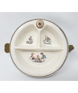 Baby Dish Vintage Majestic Product Food Warmer USA See Saw Kids Rabbit L... - £21.57 GBP