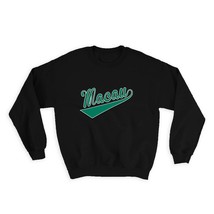 Macau : Gift Sweatshirt Flag Varsity Script Baseball Beisbol Country Pride Macan - £23.01 GBP